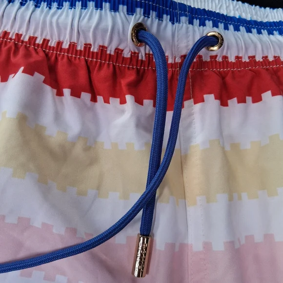 Bang Miami Swim Shorts Rainbow Stripe Mini Shorts .. Men .. Large - Picture 4 of 7